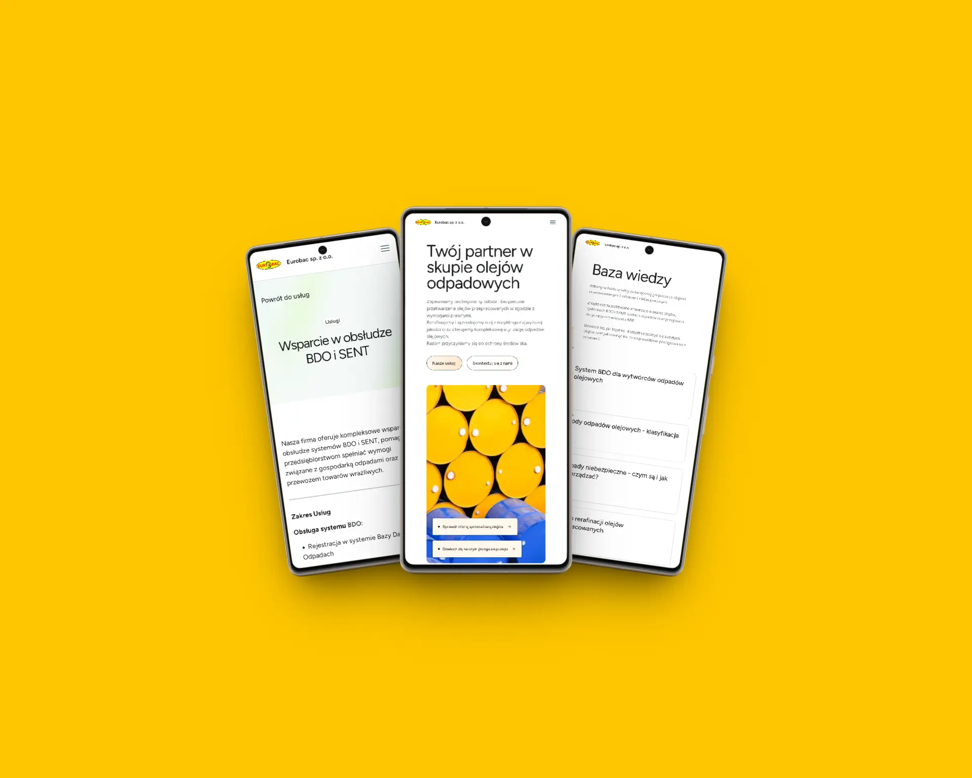Homepage preview for Industrial Company Website
